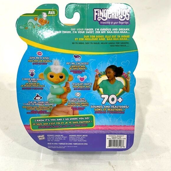AVA Monkey Fingerling NWT 2023 Hot Christmas Toy! - Picture 3 of 3